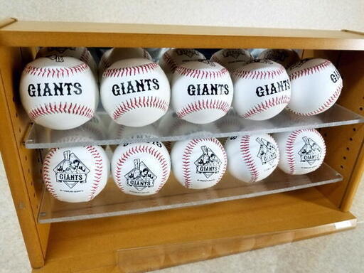 ジャイアンツ サイン用ボール 10球　ナカバヤシ コレクションケース付き