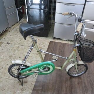古いブリヂストンビンテージ折り畳み自転車ピクニカ(タイヤ新品)