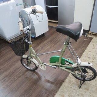 古いブリヂストンビンテージ折り畳み自転車ピクニカ(タイヤ新品)