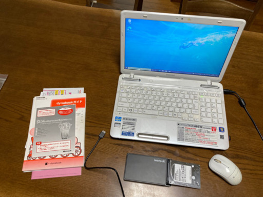 Windows10 PC 東芝 ノートパソコン dynabook T451/46EW 新品SSD 240GB メモリ 8GB Core i5 Office2010+外付けHDD　1T（東芝製）