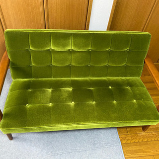 値下げしました【正規品】カリモク60 Kチェア 2シーター モケットグリーン