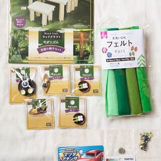 【ミニチュアセット】フード・茶室・フェルト・人・車・石