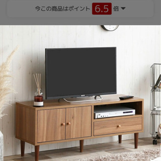 【組立済・新品】テレビ台ローボード　幅110×奥行30×高45 (cm)の画像