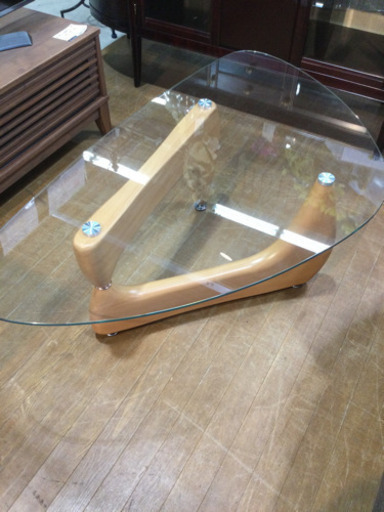 ガラステーブル 120×69×41