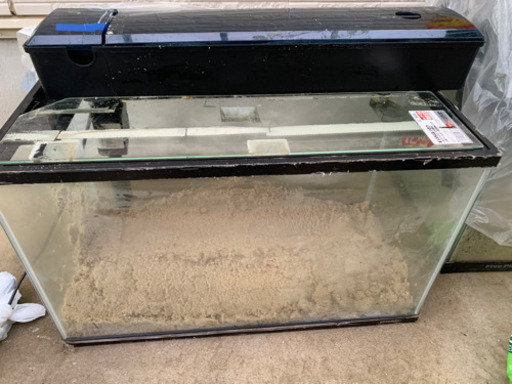 受け渡し者決まりました。60cm 水槽　上部フィルター　底砂　セット