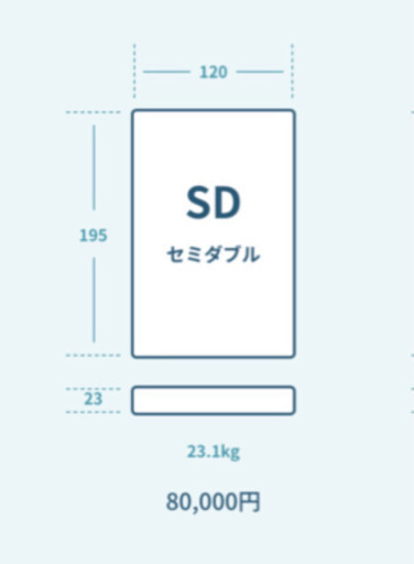 コアラマットレス　セミダブル　現在お取引中