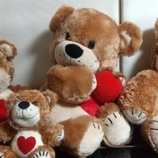 クマぬいぐるみ　4体