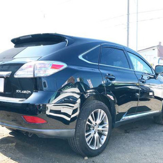 #自社ローン《最長１２０回》《頭金なし》レクサスRX 後期使用　本州仕入　サンルーフ　マルチナビ　黒革シートの画像