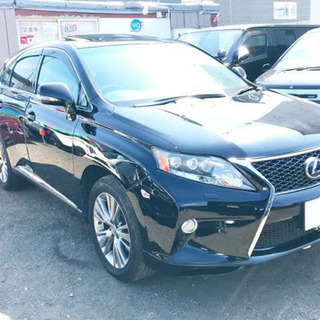 #自社ローン《最長１２０回》《頭金なし》レクサスRX 後期使用　本州仕入　サンルーフ　マルチナビ　黒革シートの画像