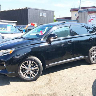 #自社ローン《最長１２０回》《頭金なし》レクサスRX 後期使用　本州仕入　サンルーフ　マルチナビ　黒革シートの画像