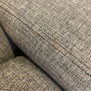 2人掛け天然木ソファの画像