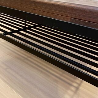 【取引中】アイアンのローテーブル　　コーヒーテーブル／机／デスクの画像