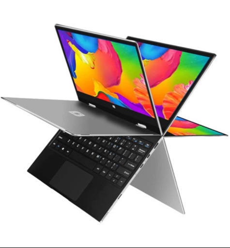 （新品未使用）ノートパソコン 11.6インチ タッチスクリーン 360°自由回転でき pc ノート クアッドコアCeleron・Win 10・6GB・SSD128GB FHD(1920 × 1080) フロントカメラ内蔵/マイク・ダブルスピーカー付け/WIFI/Bluetoothなど テレワーク応援・初心者向け 軽薄型 ノートパソコン