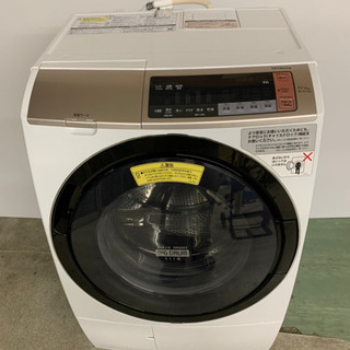 日立 BD-SV110CR ドラム式洗濯乾燥機 2018年製 日立 ヒートリサイクル 風アイロン ビッグドラム BD-SV110CR