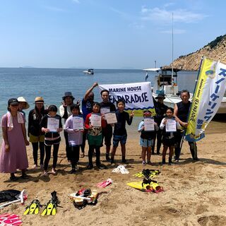 親子スノーケリング教室＆海辺のバーベキュー in 瀬戸内海の画像