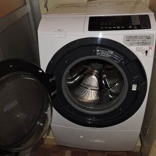 ドラム式洗濯機　HITACHI BD-SG100BL ドア左に開...