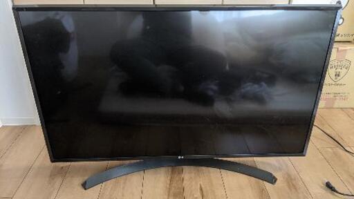 【中古、注意書き要確認、引取り限定】4K対応 43インチテレビ LG製
