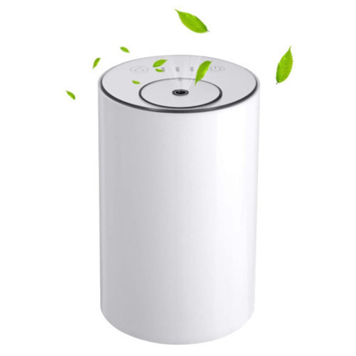 美品 アロマディフューザー ネブライザー式 白 正規品 充電式 静音 噴霧 ミスト量調整可 タイマー機能 水不要 車用 ヨガ室 ホテル ◆