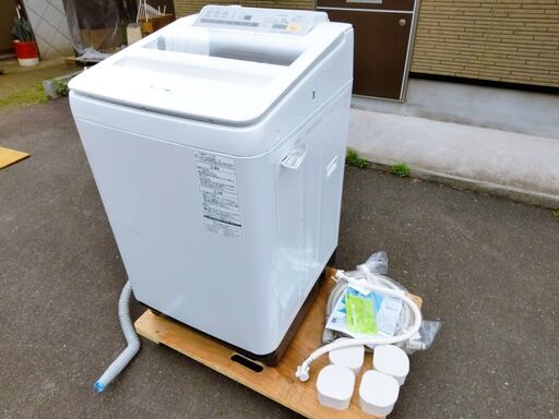 美品 パナソニック 全自動洗濯機 8.0㎏ NA-FA80H3 2016年