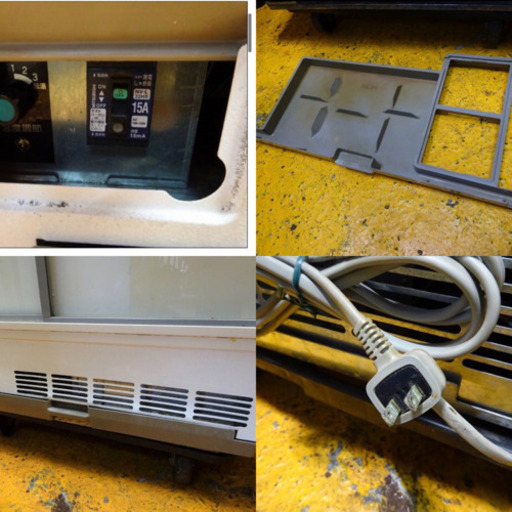 (416-0)現状品 ホシザキ 小形冷蔵ショーケース SSB-85AT 側面塗装済み 若干難あり 業務用 冷蔵庫 167L 中古 厨房