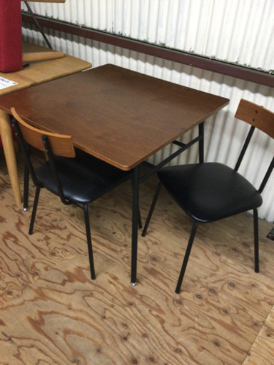 ダイニング3点セット ニトリ 80×80×70