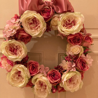 ロココ調アーティフィシャルFlowerリース新品