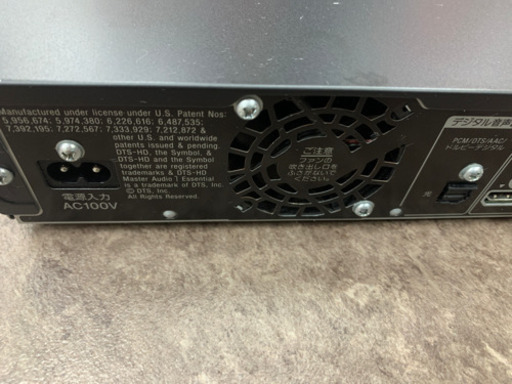 中古 BDZ-AT970T ブルーレイディスクプレーヤー　リモコン無し