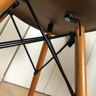 【美品】ダイニングチェア　ブラウン　木脚　椅子の画像