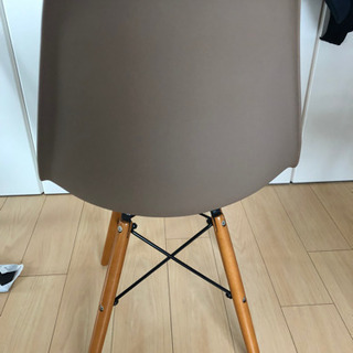【美品】ダイニングチェア　ブラウン　木脚　椅子の画像