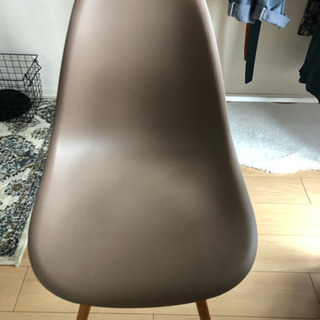 【美品】ダイニングチェア　ブラウン　木脚　椅子の画像