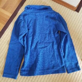 petit jamブルー タートルネック 110cmの画像