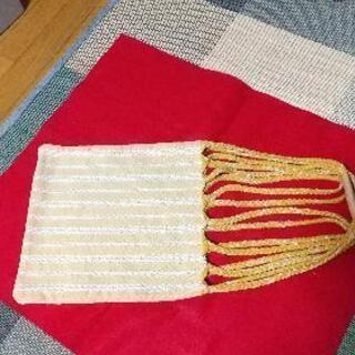 持ち手じやらじゃら春夏物バックの画像