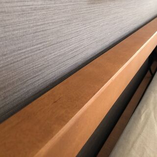 【急募】無印 ダブルベッド フレーム マット セット差し上げますの画像