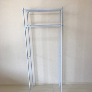 【お譲り先決定・問い合わせ終了】洗濯機ラック　ホワイト