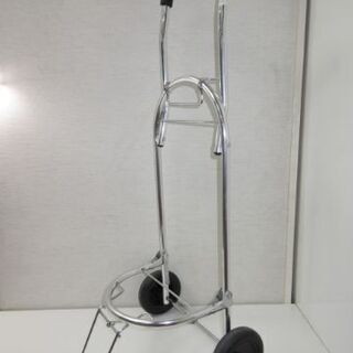 jtp-0334　折りたたみキャリーカート　シルバー　ハンドキャ...