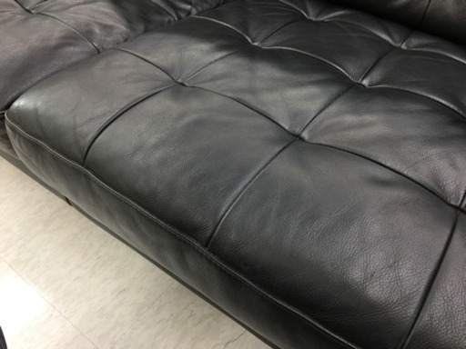 2人掛けレザーソファー　IKEA