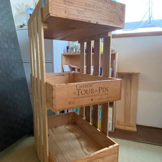 DIY ワイン箱リメイク 収納