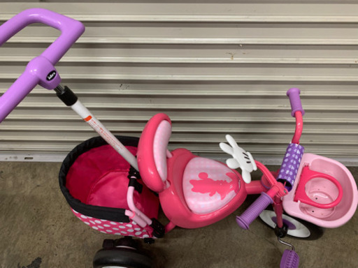 877　アイデス　ミニー　三輪車　自転車　子供　ディズニー　ミニーちゃん