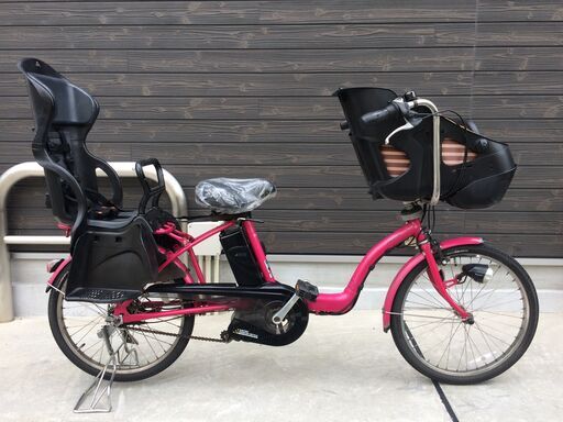 関西限定　パナソニック　ギュットミニ　三人乗り　子供乗せ　新基準　8,9AH　ピンク　キッスミニ　ビッケポーラー　神戸市　電動自転車