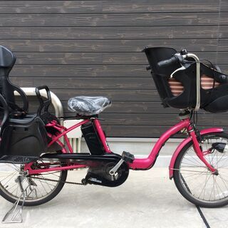 関西限定　パナソニック　ギュットミニ　三人乗り　子供乗せ　新基準　8,9AH　ピンク　キッスミニ　ビッケポーラー　神戸市　電動自転車 関西限定 パナソニック ギュットミニ 三人乗り 子供乗せ 新基準 8,9AH