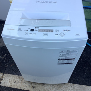 2019年製　TOSHIBA  4.5kg洗濯機　AW−45M7  中古　リサイクルショップ宮崎屋　佐土原店21.7.5 k