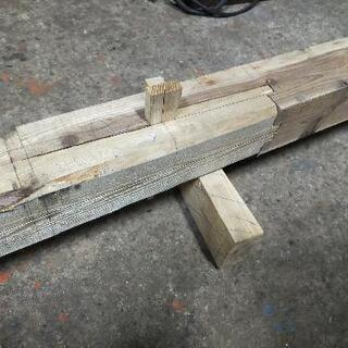 材木　三寸角　金輪継ぎ材　7650mm