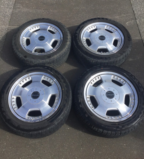 社外18インチ 6H139.7 7.5J+21 225/55R18 4本セット