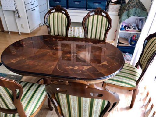 イタリア家具　象嵌模様！！　値下げしました！！さらに最終値下げ！！さらにさらにさらに値下げもうこれ以上は無理ですー