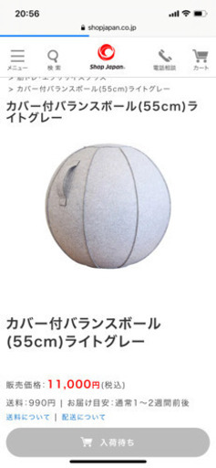 カバー付　おしゃれバランスボール