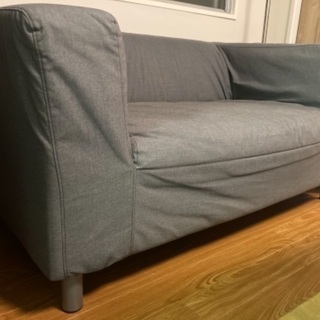 IKEAの2人がけソファ売りますの画像