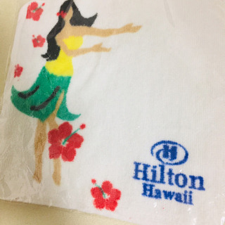 【未使用・未開封】Hilton ハワイ ハンカチタオルの画像