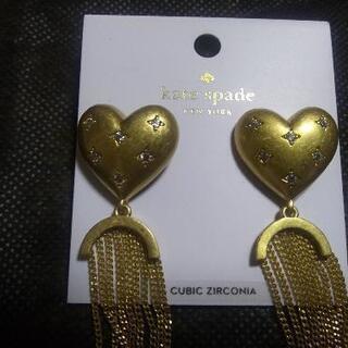 (お取引中)ケイトスペード ハートピアス 新品未使用の画像