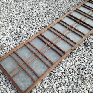 ガラス サッシ はめ殺し窓 木建具  古民家 昭和レトロ リノベーションの画像