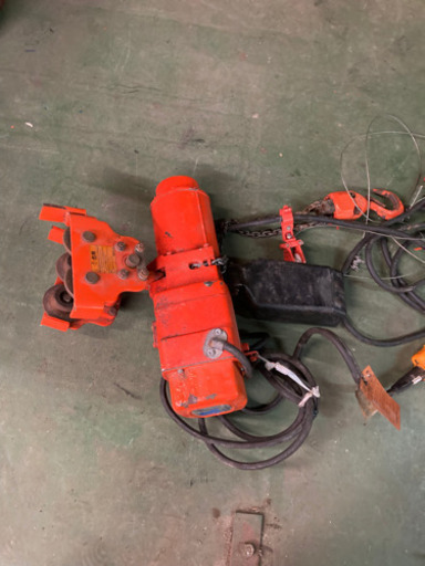 動力200v電動チェーンブロック490k吊り